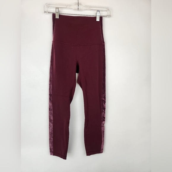 Lululemon Align Legging Super High Rise Crop Velvet Size 4. - Picture 1 of 6